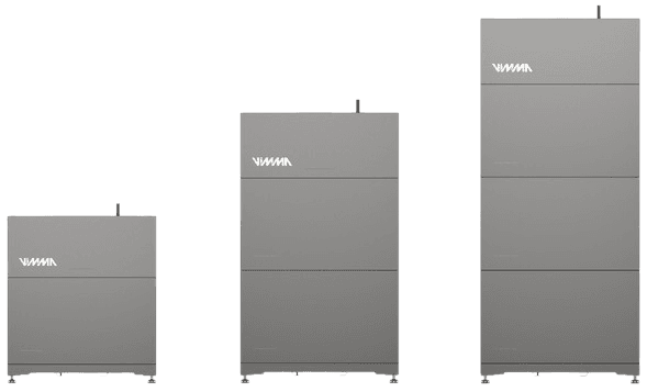 Vimma battery sizes